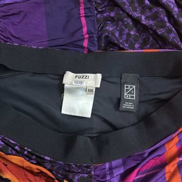 FUZZI women’s XXL midi Colorful Women's Skirt $450 msrp - Picture 6 of 9
